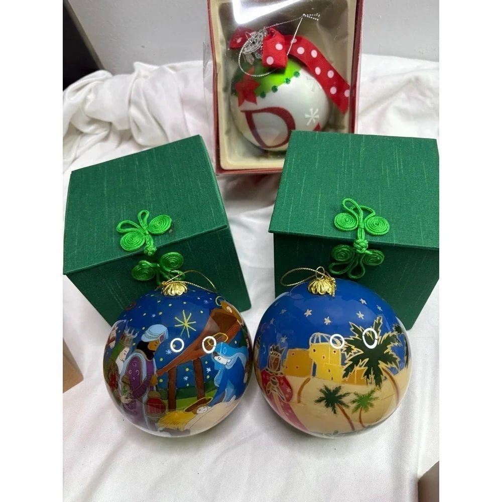 Christmas bundle Christmas ornaments candle holder and ornament holder